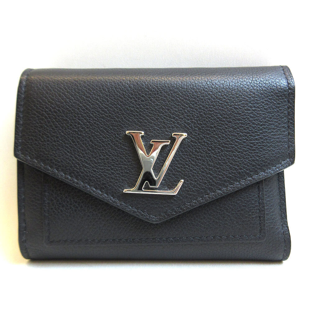 Louis Vuitton My Lockme Compact Bi fold Wallet Black